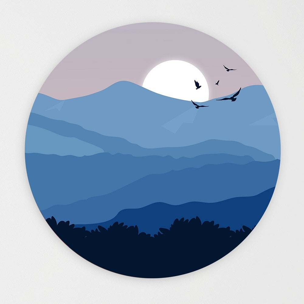 Wandcirkel - Blue Mountain