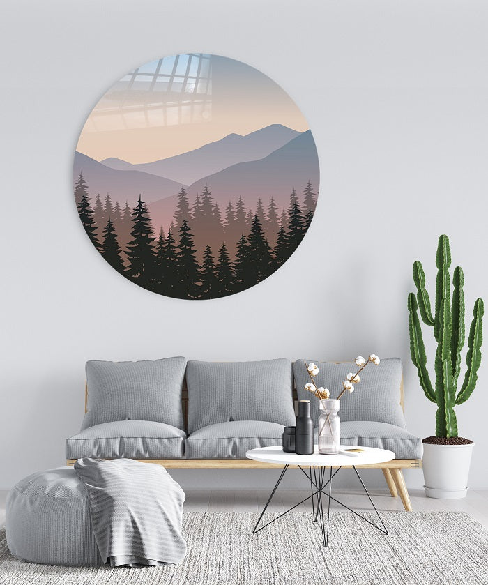 Wandcirkel - Colorful Valley