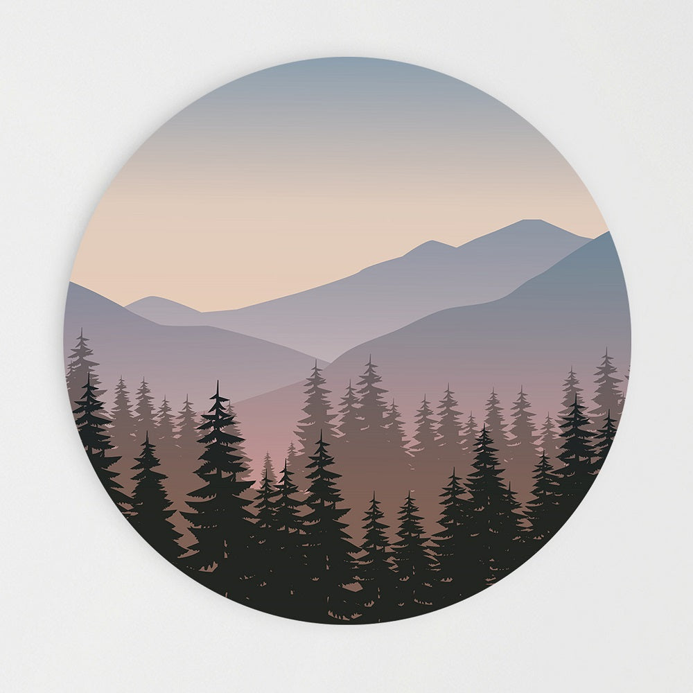 Wandcirkel - Colorful Valley