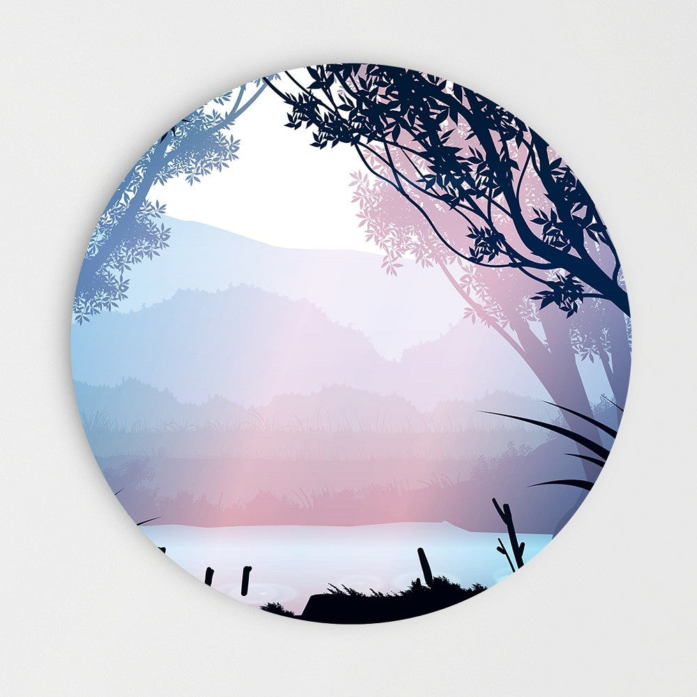 Wandcirkel - Colorful View