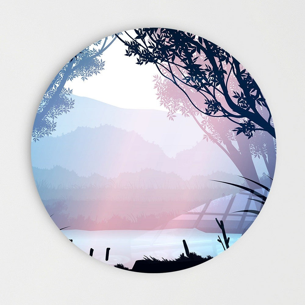 Wandcirkel - Colorful View