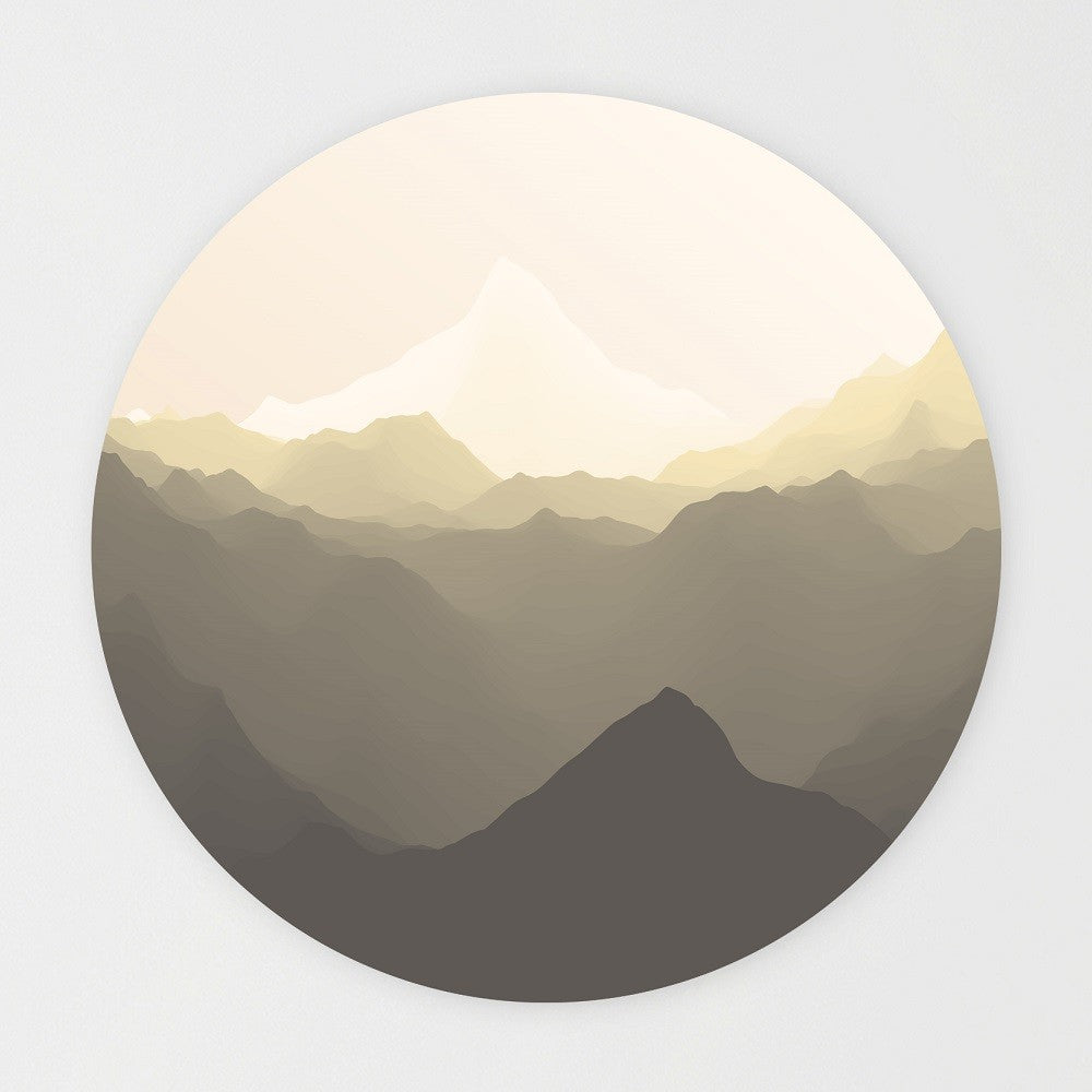 Wandcirkel - Grey Mountain
