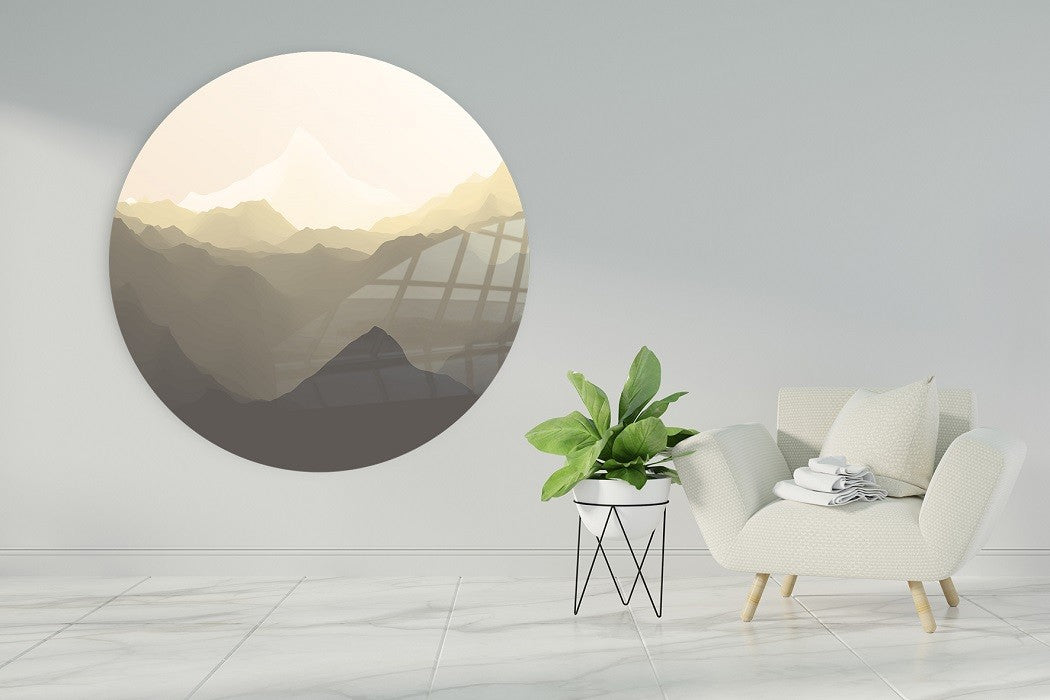 Wandcirkel - Grey Mountain