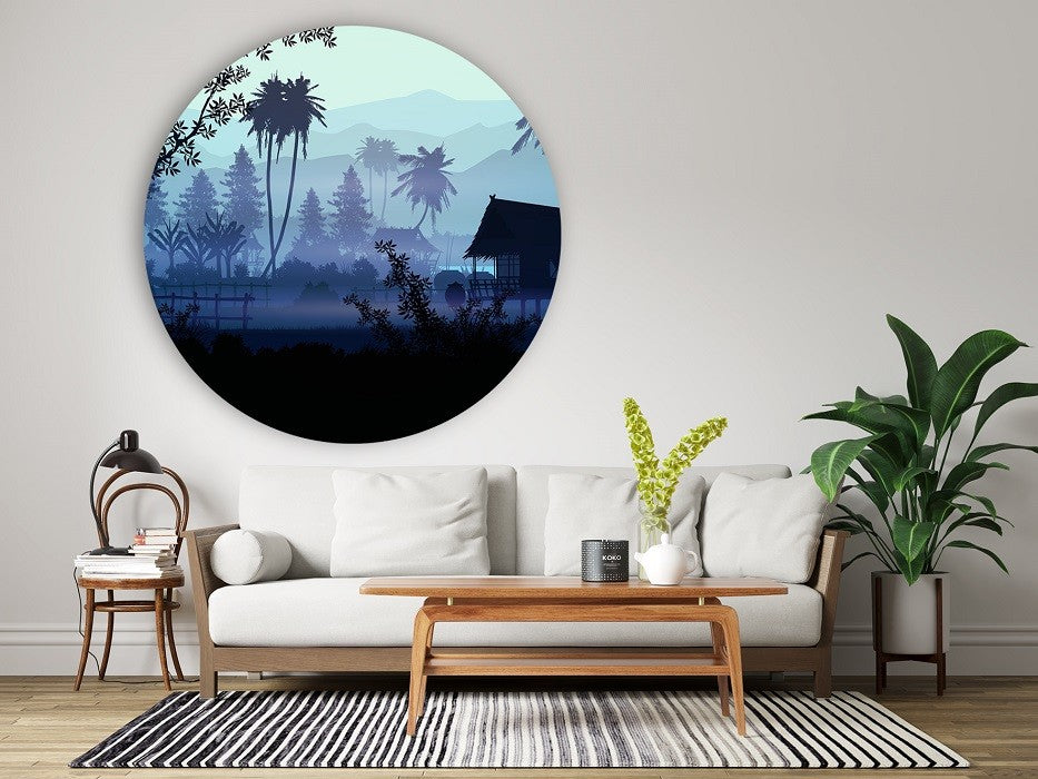 Wandcirkel - Jungle View