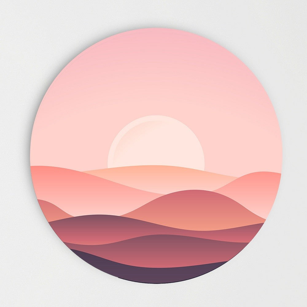 Wandcirkel - Pink Clouds