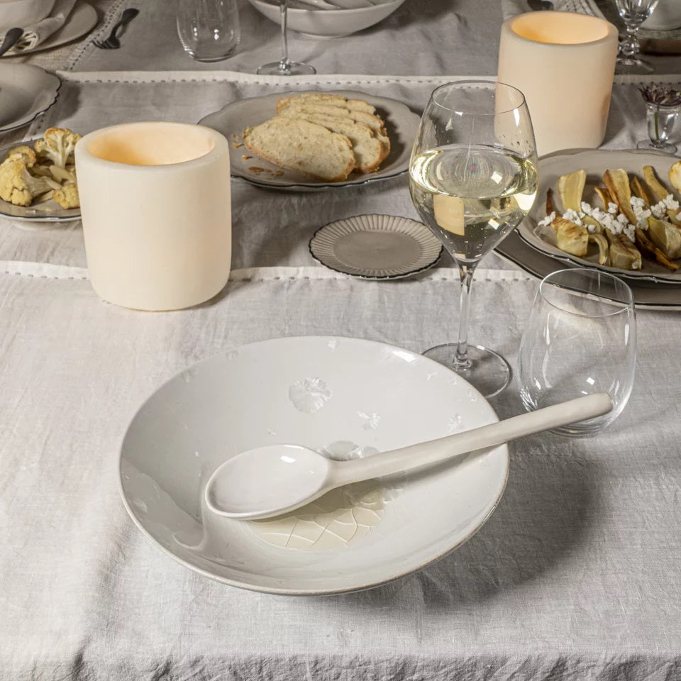 Weave – tafelkleed linnen – rice and grey